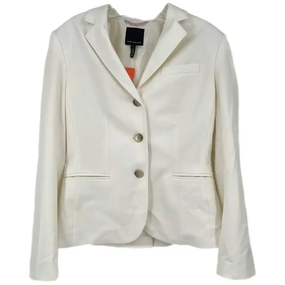 The Limited Cream Polyester Blazer | Women’s Size 8